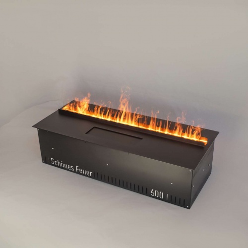 Электроочаг Schönes Feuer 3D FireLine 600 Pro со стальной крышкой в Омске