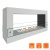 Биокамин SteelHeat WALL FRAME ONE 900 белый, стекло, стемалит SteelHeat