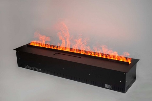 Электроочаг Schönes Feuer 3D FireLine 1000 Pro со стальной крышкой в Омске