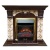 Каминокомплект Glenrich Арочный Карелия (венге)+Majestic Black в Омске